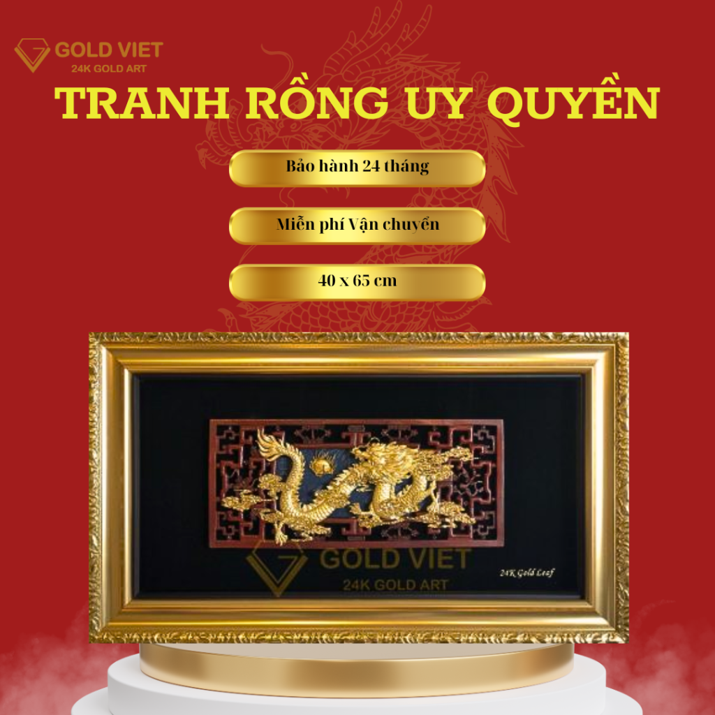 Tranh Rồng Uy Quyền, quà tặng doanh nghiệp cao cấp