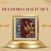 Tranh hoa mai tứ quý