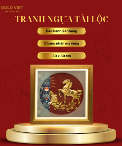 tranh ngựa tài lộc1