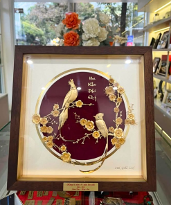 hoa mai và đôi chim GV