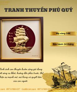 tranh thuyền phú quý