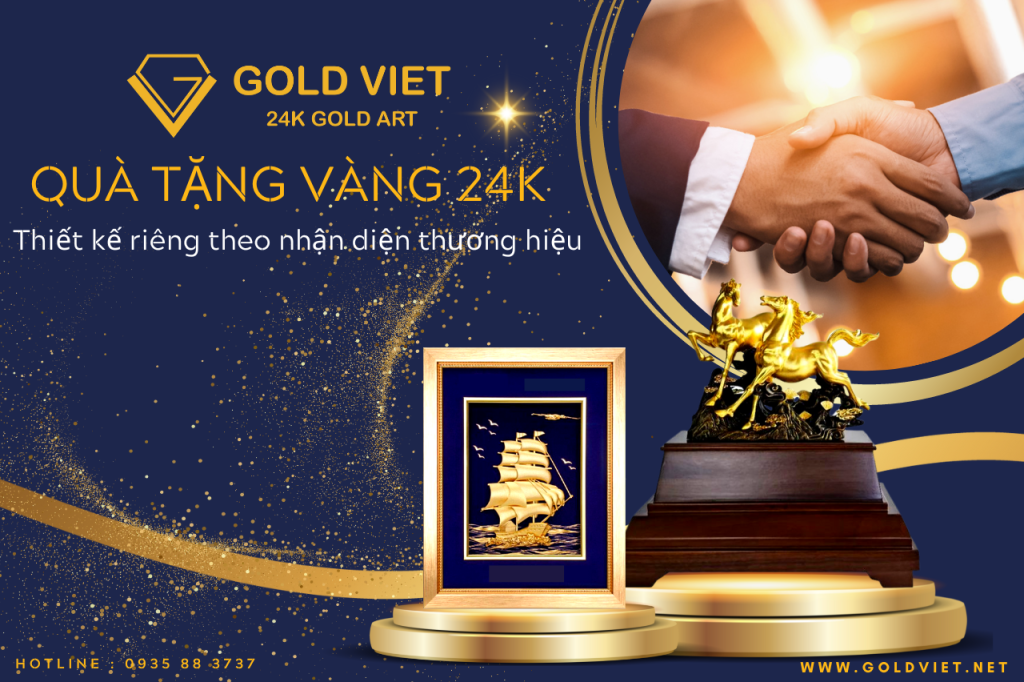 Quà kỷ niệm thành lập công ty - Gold Việt