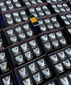 Bộ ly khắc logo Ngân hàng Vietcombank