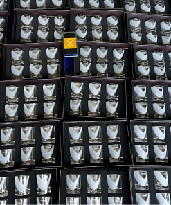 Bộ ly khắc logo Ngân hàng Vietcombank