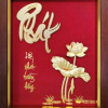 Tranh chữ Phát mạ vàng 24K